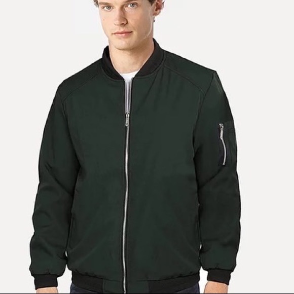 Men's Slim Fit Lightweight Sportswear Jacket Casual Bomber Jacket - Picture 3 of 5